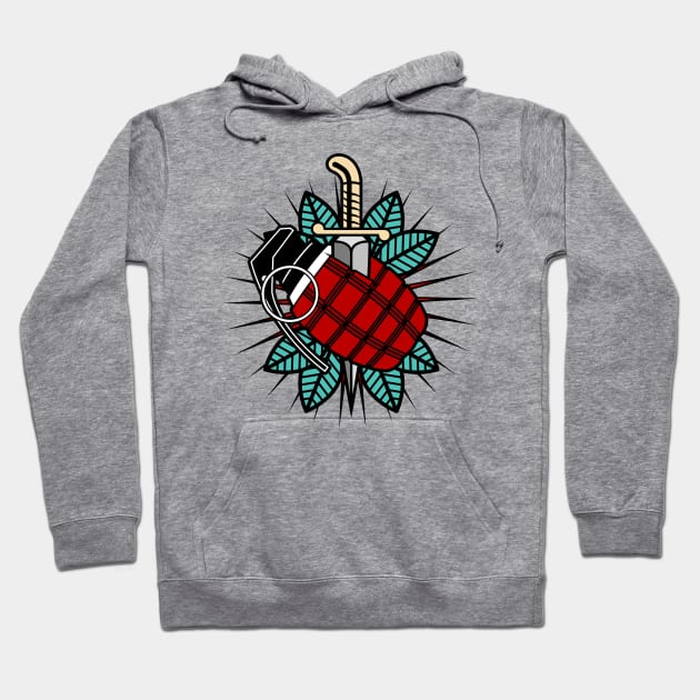 Grenade Tattoo Hoodie by Woah_Jonny